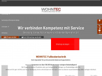 wohntec-fussbodentechnik.de Webseite Vorschau