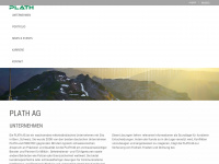 plath-ag.ch Webseite Vorschau