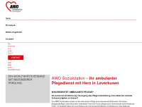 awo-sozialstation-lev.de Webseite Vorschau