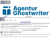 agentur-ghostwriter.de Webseite Vorschau