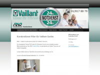 vaillant-kundendienst.wien Webseite Vorschau