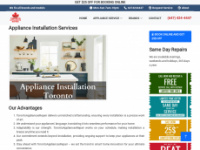 torontoappliancesrepair.ca Webseite Vorschau