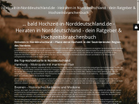 hochzeit-in-norddeutschland.de Webseite Vorschau