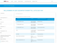 vah-liste.de Webseite Vorschau