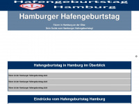 hafengeburtstag-in-hamburg.de Webseite Vorschau