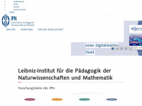 leibniz-ipn.de Webseite Vorschau