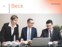 becklaw.li Webseite Vorschau