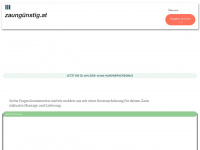 zaunguenstig.at Webseite Vorschau
