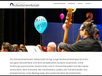 orchesterwerkstatt.de Webseite Vorschau