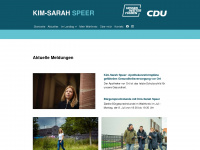 kimsarah-speer.de Webseite Vorschau