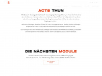 acts.ch Webseite Vorschau