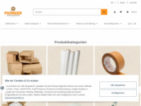 pioneer-verpackungen.de Webseite Vorschau