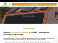 zeropower.be Webseite Vorschau