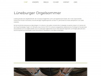 lueneburger-orgelsommer.de Webseite Vorschau