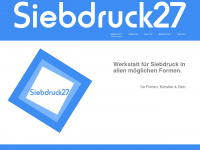 siebdruck27.ch Webseite Vorschau