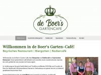 deboers-gartencafe.de Webseite Vorschau