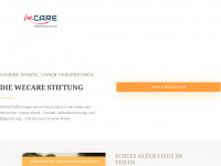 wecare-stiftung.de Webseite Vorschau