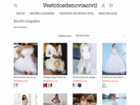 vestidosdenoviacivil.com Webseite Vorschau