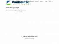 vanhoutte-machinery.be Webseite Vorschau