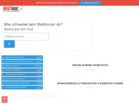 hosttest.at Webseite Vorschau