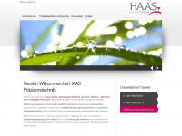 haas-praezisionstechnik.com Webseite Vorschau