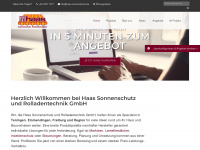 haas-sonnenschutz.de Webseite Vorschau