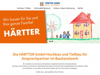 haertter-bau.de Webseite Vorschau