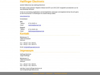 hailfinger-electronic.de Webseite Vorschau
