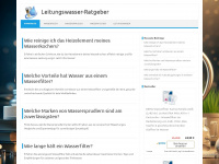 leitungswasser-ratgeber.de Webseite Vorschau