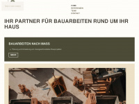 bauarbeitennachmass.ch Webseite Vorschau