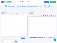 wordtohtml.net Webseite Vorschau