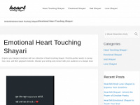 hearttouching-shayari.in Webseite Vorschau