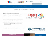 demenznetz-wilhelmshaven.de Webseite Vorschau