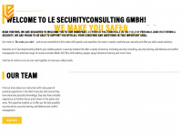 le-security-consulting.ch Webseite Vorschau