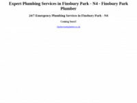 finsburyparkplumber.co.uk Webseite Vorschau