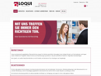 loqui-translation.at Webseite Vorschau