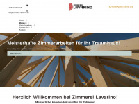 zimmerei-lavarino.de Webseite Vorschau