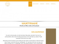 wortmagie-lektorat.de Webseite Vorschau