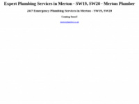 mertonplumber.co.uk Webseite Vorschau