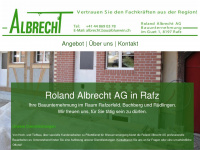 albrecht-bau.ch Webseite Vorschau