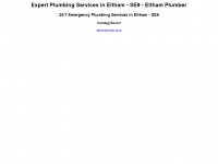 elthamplumber.co.uk Webseite Vorschau