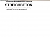 streichbeton.com Webseite Vorschau