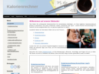 kalorienrechner.ucoz.org Webseite Vorschau