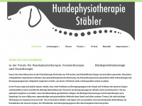 hundephysio-staebler.de Webseite Vorschau