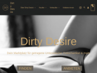 dirty-desire.com Webseite Vorschau