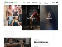 fitnesszone.ch Webseite Vorschau