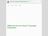 hanauer-tanzgruppe.de Webseite Vorschau