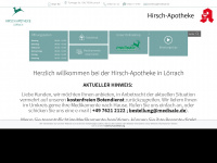 hirsch-apotheke-loerrach.de Webseite Vorschau