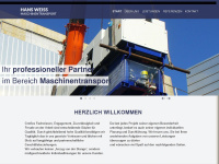 hansweiss-maschinentransport.de Webseite Vorschau