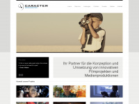 caracter.tv Webseite Vorschau